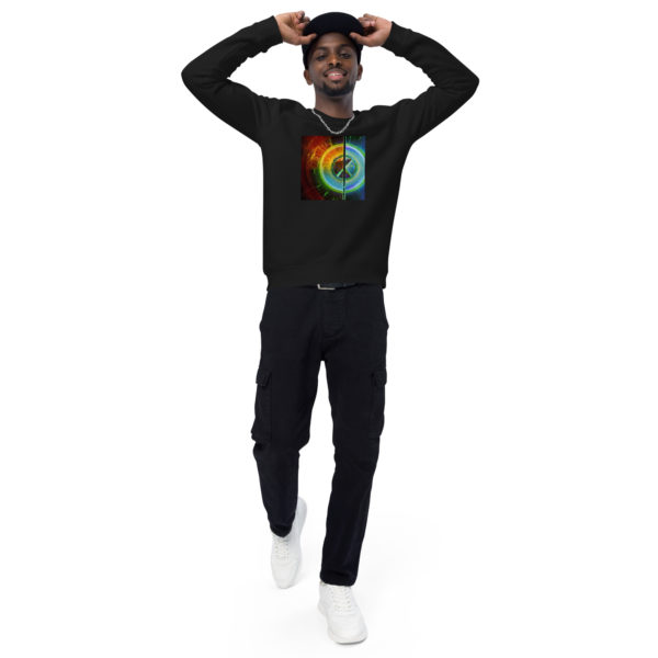 Unisex organic raglan sweatshirt - Image 2