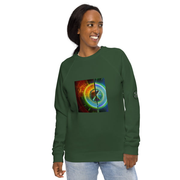 Unisex organic raglan sweatshirt - Image 14