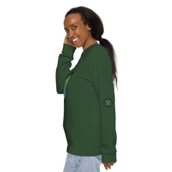 Unisex organic raglan sweatshirt - Image 15