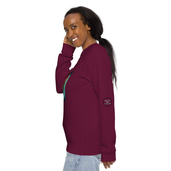 Unisex organic raglan sweatshirt - Image 11