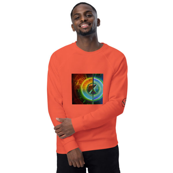 Unisex organic raglan sweatshirt - Image 5