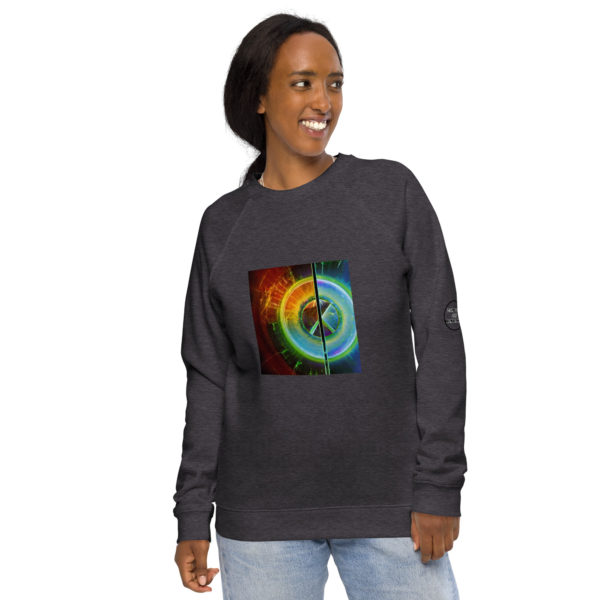 Unisex organic raglan sweatshirt - Image 12