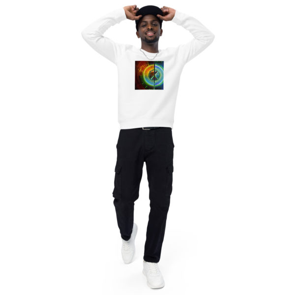 Unisex organic raglan sweatshirt - Image 8