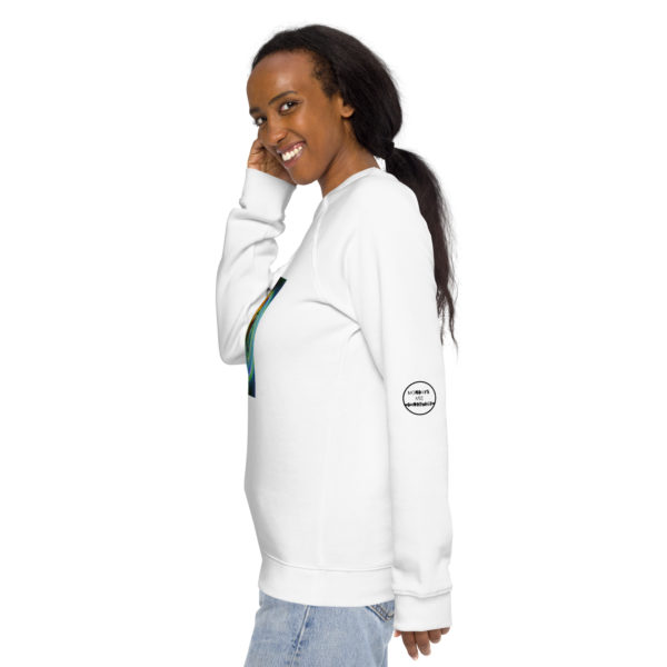 Unisex organic raglan sweatshirt - Image 19