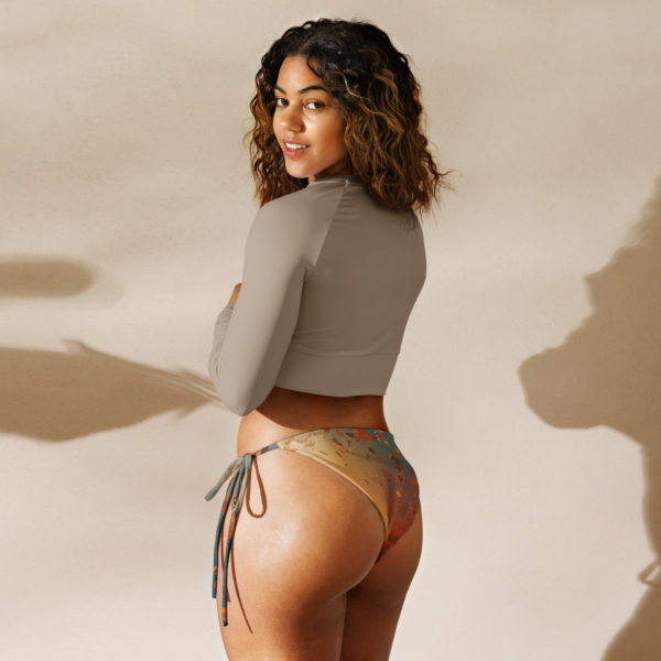 All-over print recycled string bikini bottom - Image 8